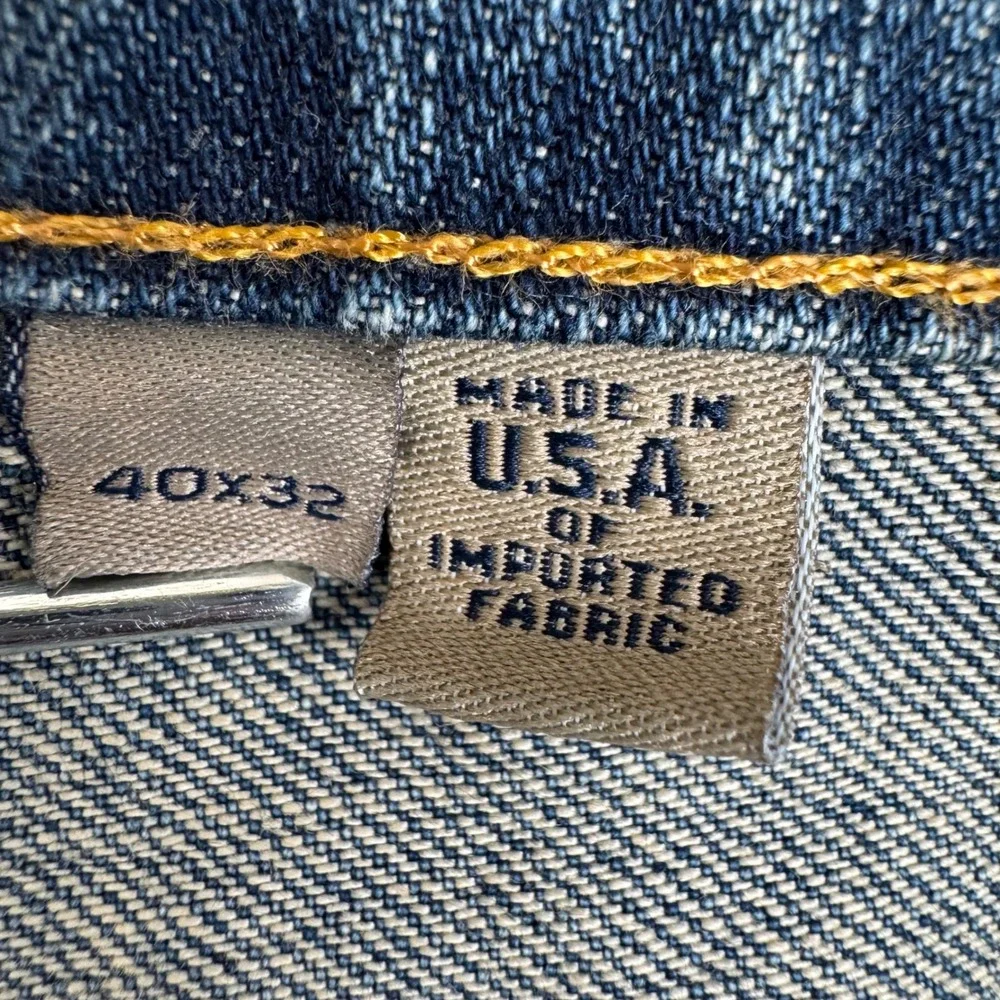 Bills Khakis Jeans Mens 40x32 Blue Classic Fit Straight Leg Denim Made in USA